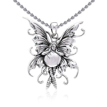 Bubble Rider Fairy Silver Pendant TP1660 - Jewelry